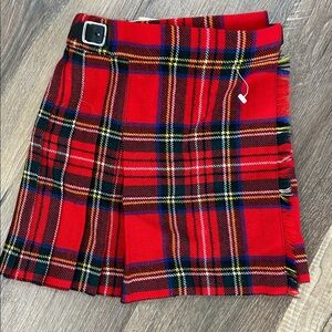 James Pringle Weavers of Irveness Vintage Scottish Red Plaid Skirt Kilt age 2